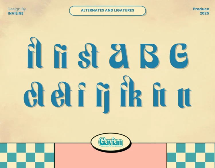 Gavian - Retro Typeface Font - Image 4