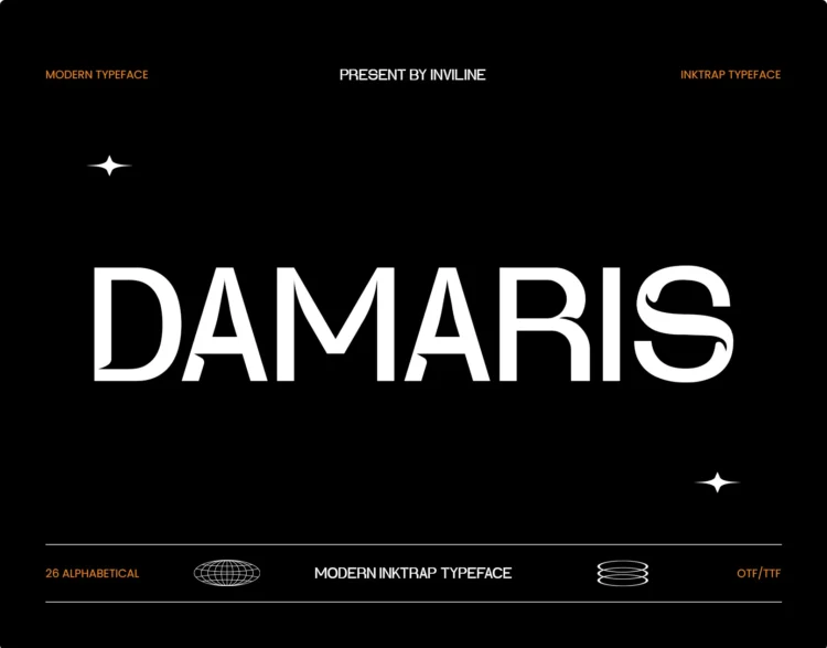 Damaris - Ink Trap Font