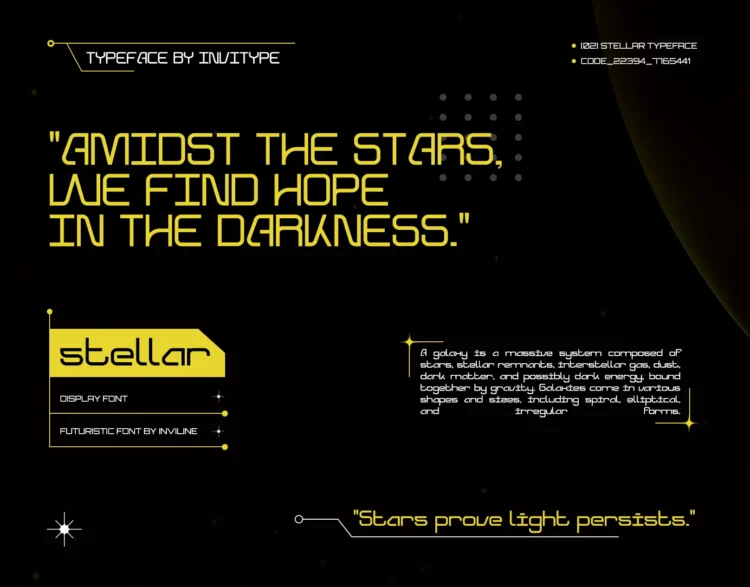 Stellar - Futuristic Display Font - Image 5