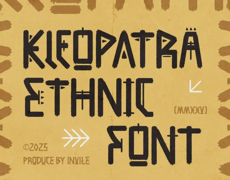 Kleopatra - Ethnic Font