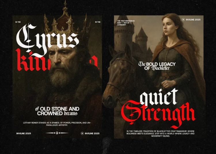 Lothar Reiner - Blackletter Font - Image 3