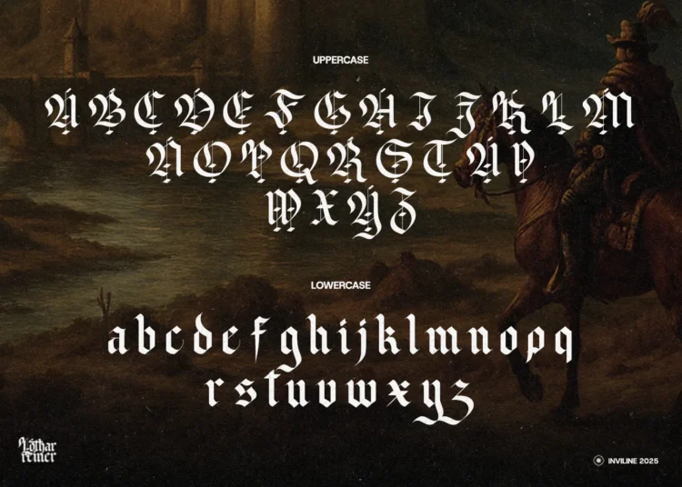 Lothar Reiner - Blackletter Font - Image 4