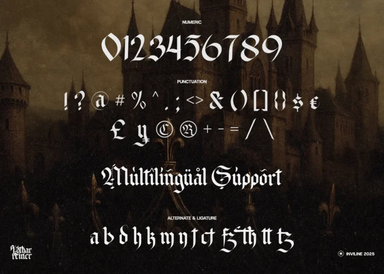 Lothar Reiner - Blackletter Font - Image 5