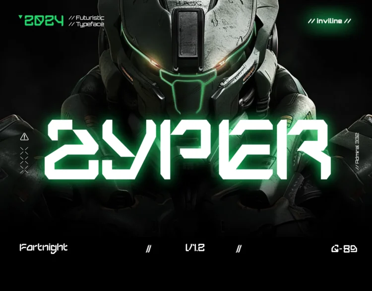 Alt" zyper-futuristic-display-font
