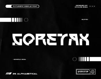Goretax - Tech Display Font