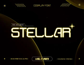 Stellar - Futuristic Display Font