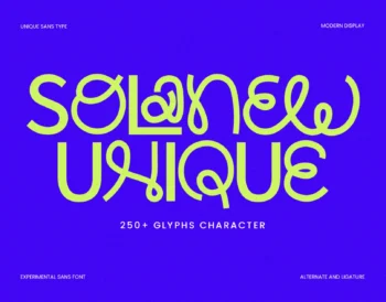 Solanew - Sans Playful Font
