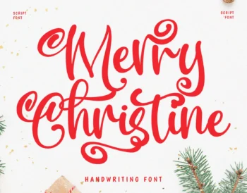 Merry Christine - Handwriting Font