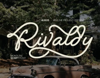 Rivaldy - Monoline Script Font