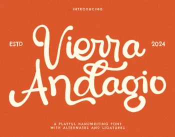 Vierra Adagio - Playful Handwriting
