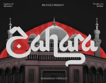 Zahara - Arabic Decorative Font