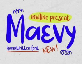 Maevy - Brush Handwritten Font