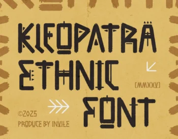 Kleopatra – Ethnic Display Font
