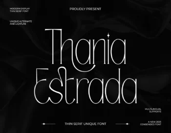 Thania Estrada - Thin Unique Serif