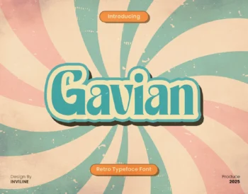 Gavian - Retro Typeface