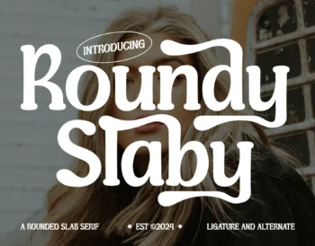 Roundy Slaby - Slab Serif Bold