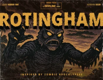 Rotingham - Horror Display Font