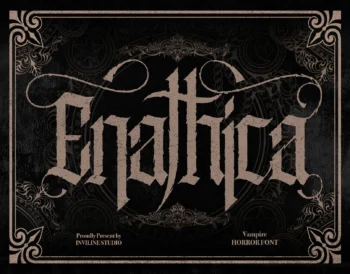 Enathica - Vampire Horror Font