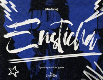 Ensticha - Dynamic Dry Brush Script