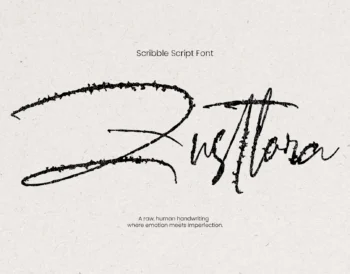 Zusttora - Scribble Script Font