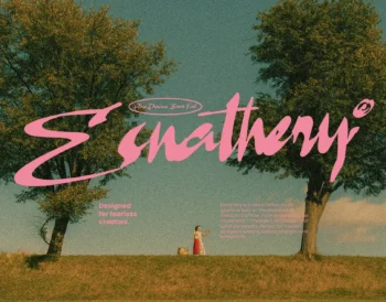 Esnathery - Raw Dynamic Brush Font