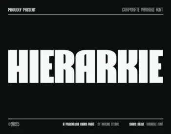 Hierarkie – Corporate Variable Font