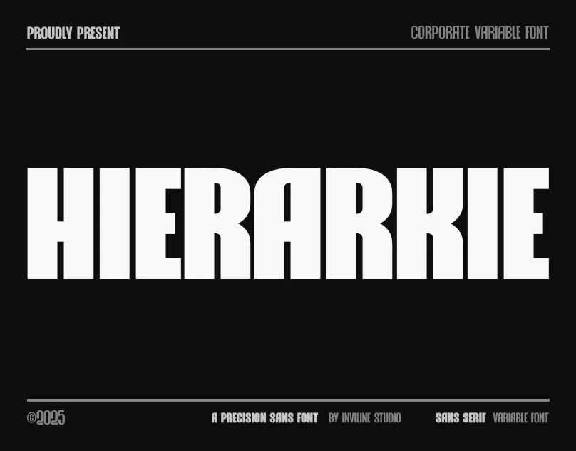 Hierarkie – Corporate Variable Font