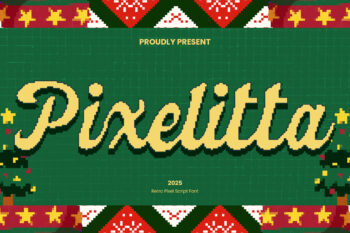 Pixelitta - Pixel Script Font