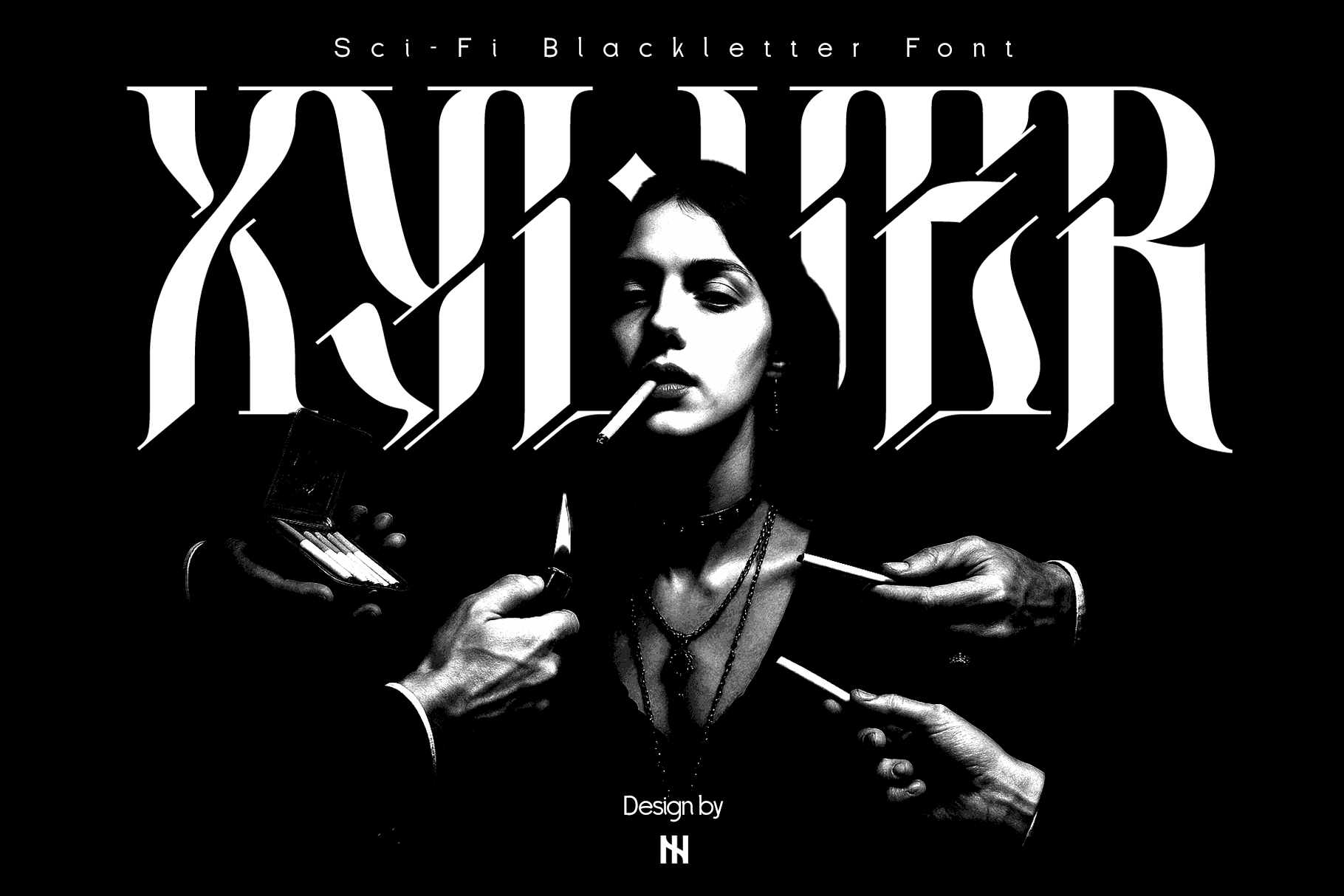 Xylver – Sci-Fi Blackletter Font