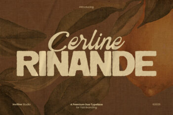 Cerline Rinande – Rough Duo Font