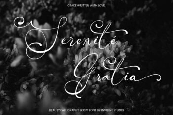 Serenité Gratia - Calligraphy Script