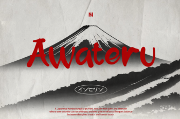 Awateru - Japanese Handwritten Font