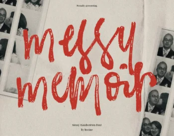 Messy Memoir - Handwritten Font
