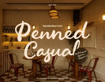 Penned Casual - Handwritten Font