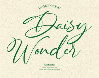 Daisy Wonder – Modern Handwritten