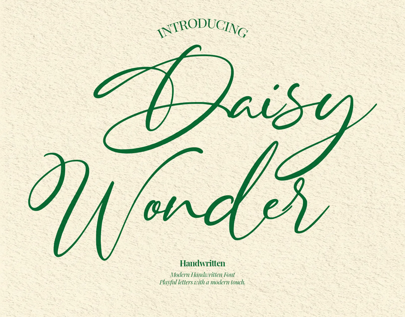 Daisy Wonder – Modern Handwritten