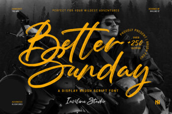 Better Sunday - Brush Script Font