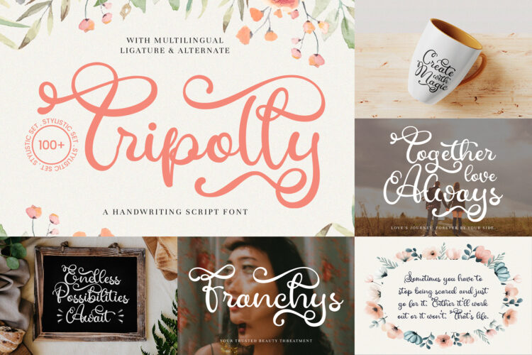 Tripolly Handwriting Script Font