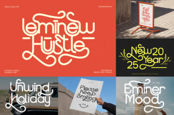 Leminew Hustle Modern Display Font