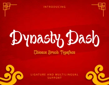 Dynasty Dash - Chinese Brush Font