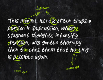 Mental Sickness handwritten graffiti font ligature showcase demonstrating natural ink connections and expressive marker strokes