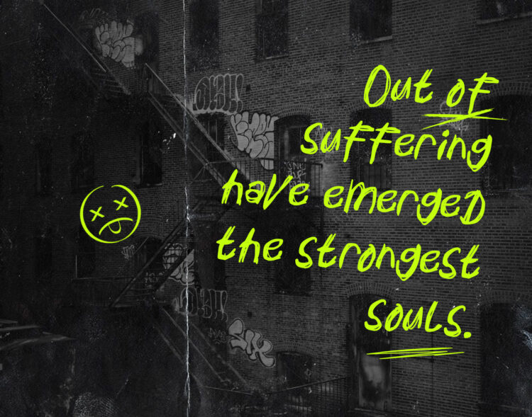 Mental Sickness urban handwritten graffiti font poster design with expressive street style typography