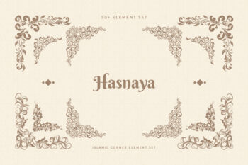 Hasnaya Islamic Corner Element Set | FREE