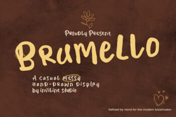 Brumello - Hand-drawn Display Font