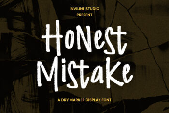 Honest Mistake - Dry Marker Urban Display Font