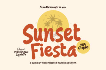 Sunset Fiesta - Summer Vibes Display Font