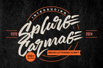 Splurge Carmage - Raw Brush Script