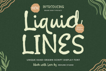 Liquid Lines - Hand-Drawn Script