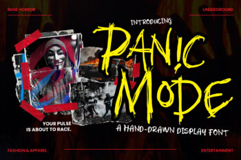Panic Mode - Raw Marker Font
