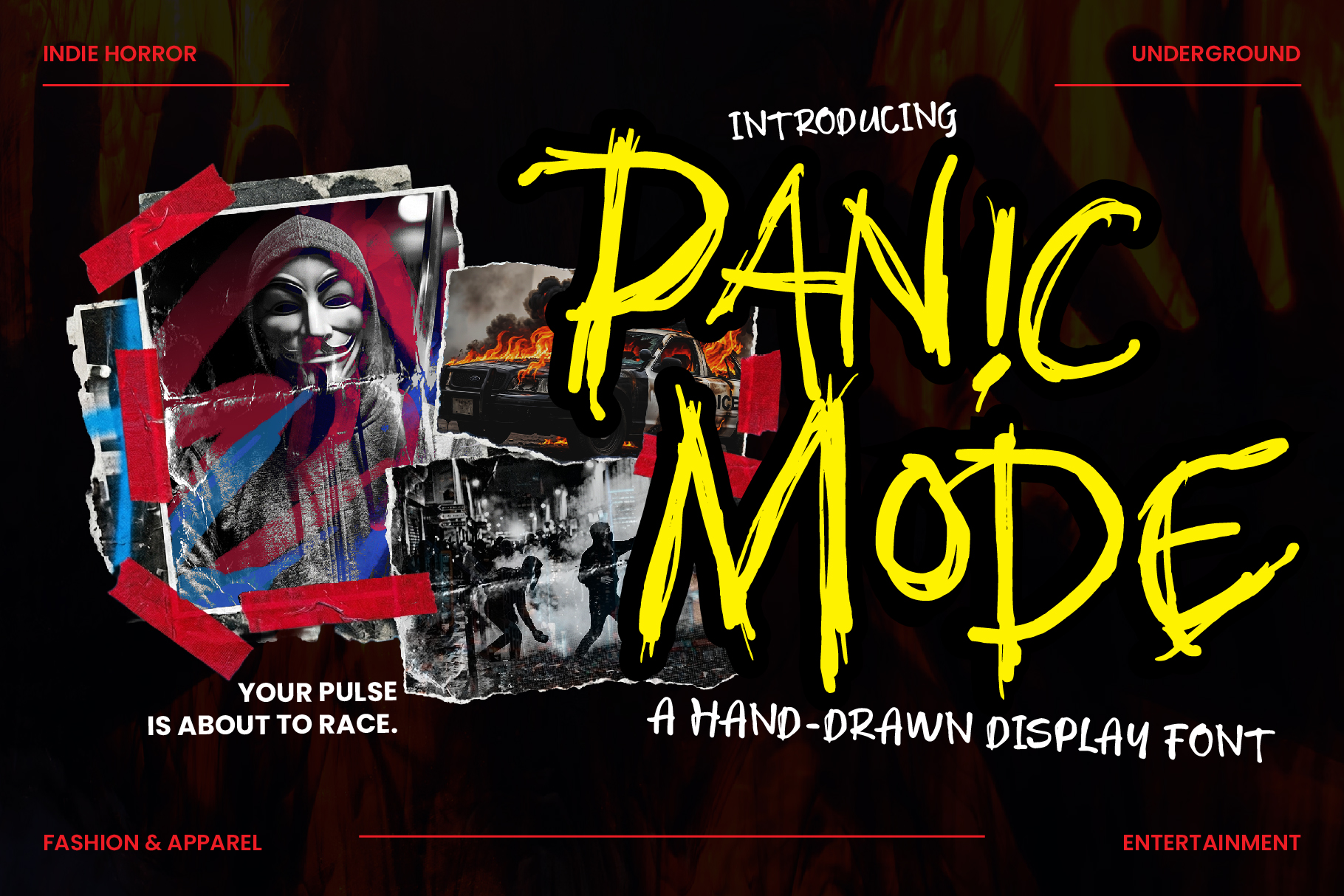 Panic Mode - Raw Marker Font